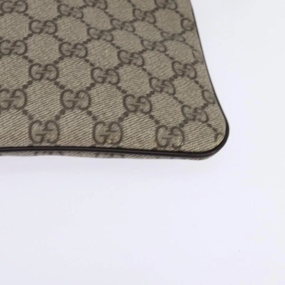 GUCCI GG Supreme Shoulder Bag PVC Beige Gold 201538 Auth BA5706 - Picture 5 of 16